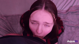 Schoolgirl Swallows Cock With Pleasure.mp4