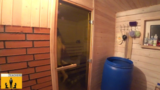 Met my stepsister in the sauna and couldn't resist. Part1 'Foreplay'.mp4
