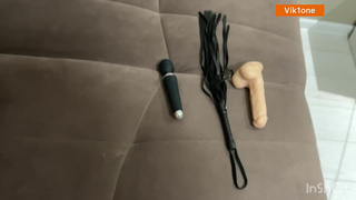 BDSM with toys and wax on the ass.mp4