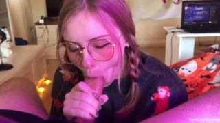 Шаловливые игры с милашкой и финальный кремпай