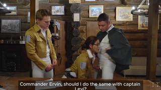 Раздвигаю киску для двух мощных титанов — жесткое удовольствие