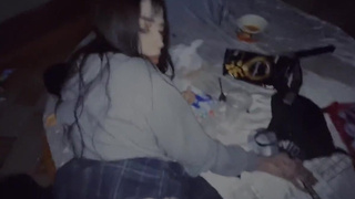 Пьяная страсть на заброшке: дикий секс до оргазма