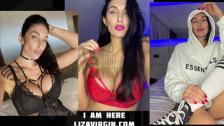 Morning porn star Liza Virgin. Pissing and going to workout