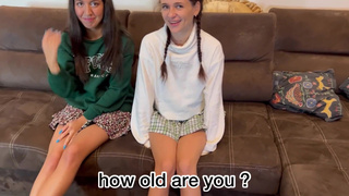 Секс втроем с разгоряченными подругами после алкоголя